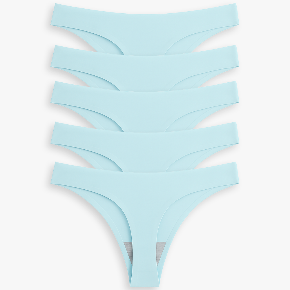 Breathable Seamless Low Rise Thong for Daily Wear Bundle