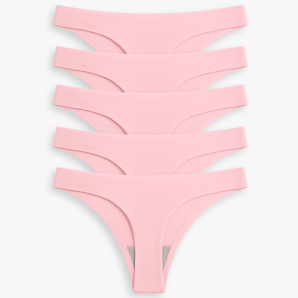 Breathable Seamless Low Rise Thong for Daily Wear Bundle