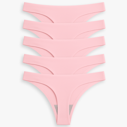 Breathable Seamless Low Rise Thong for Daily Wear Bundle