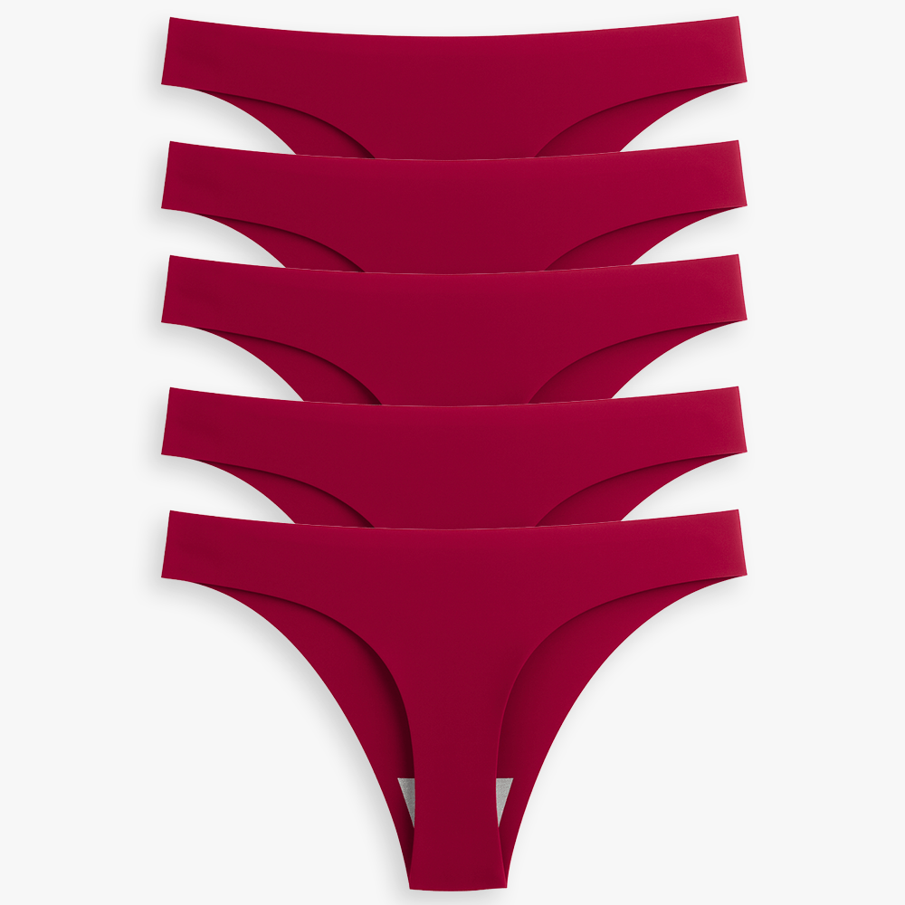 Breathable Seamless Low Rise Thong for Daily Wear Bundle