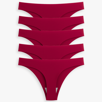 Breathable Seamless Low Rise Thong for Daily Wear Bundle