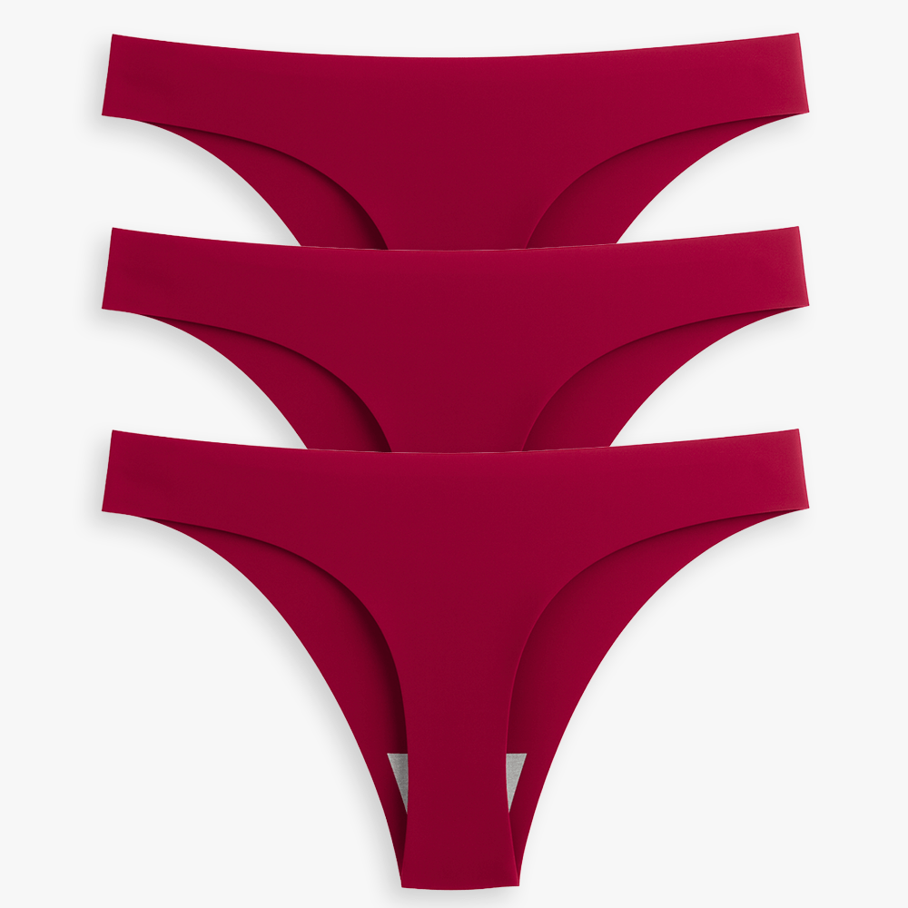 Breathable Seamless Low Rise Thong for Daily Wear Bundle
