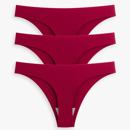 Breathable Seamless Low Rise Thong for Daily Wear Bundle