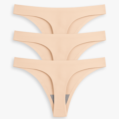 Breathable Seamless Low Rise Thong for Daily Wear Bundle