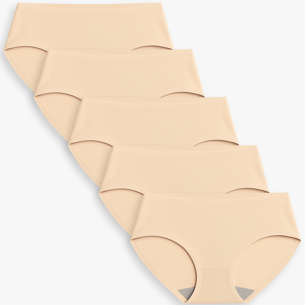 Seamless High Waist Breathable Everyday Panties Bundle