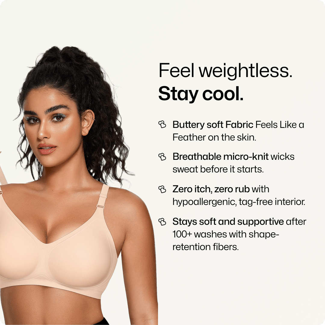 Wireless Front-Adjustable JellyWire™ Push Up Bra