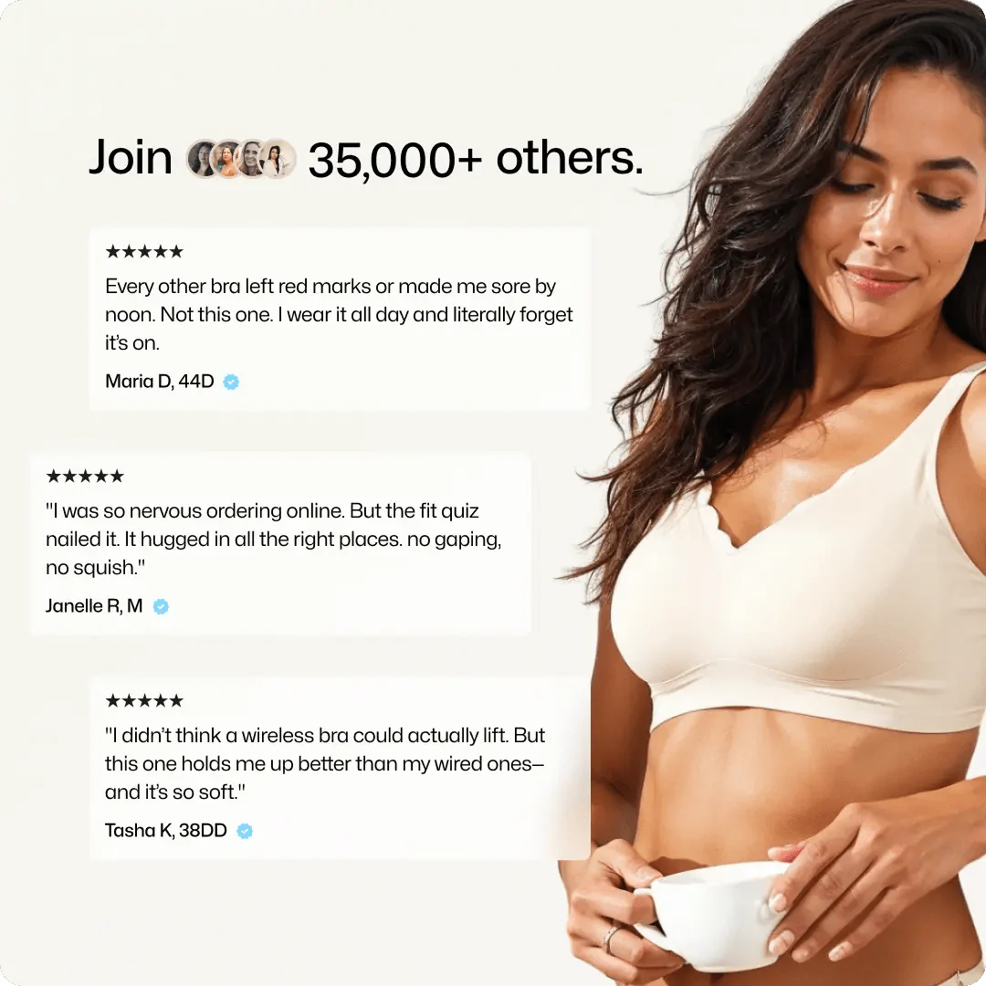 Wireless Scalloped Neckline Push Up Bra