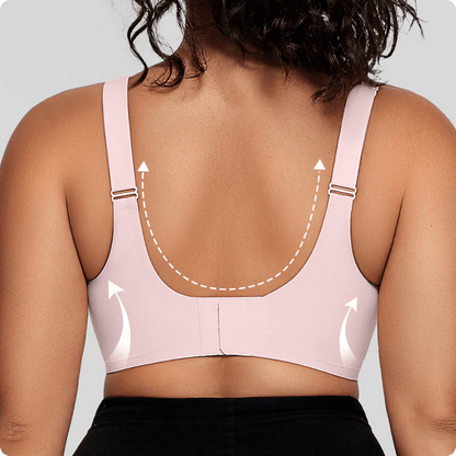 Wireless V-Neck Crossover Mesh Bra