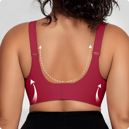Wireless V-Neck Crossover Mesh Bra