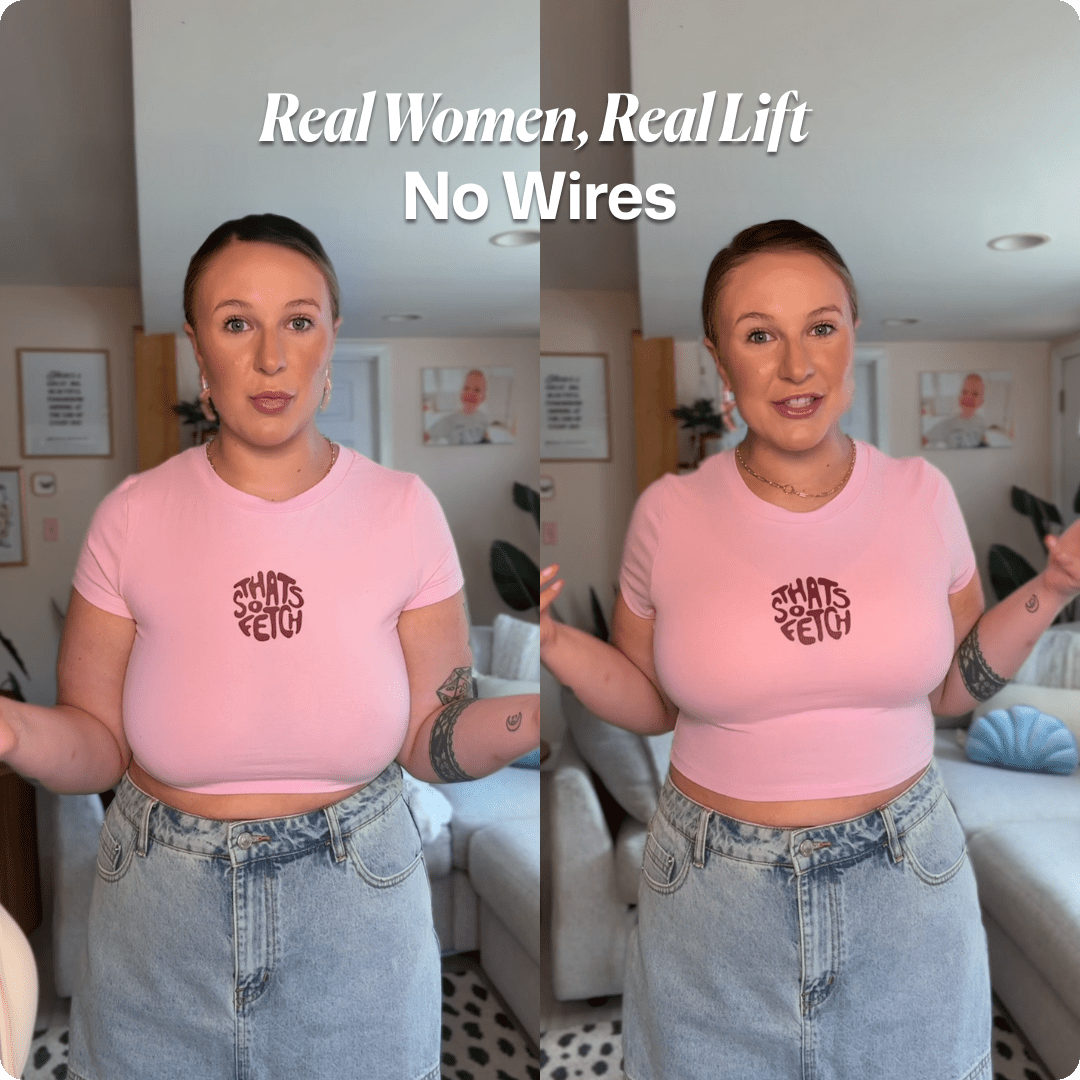 Wireless V-Neck Crossover Mesh Bra