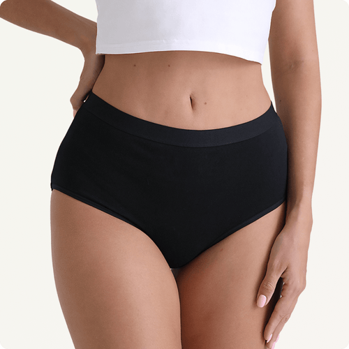 Women's High Waisted Cotton Underwear – Breathable Brief with Tummy Control Bundle